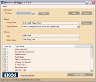 EKOS Free CD Ripper screenshot